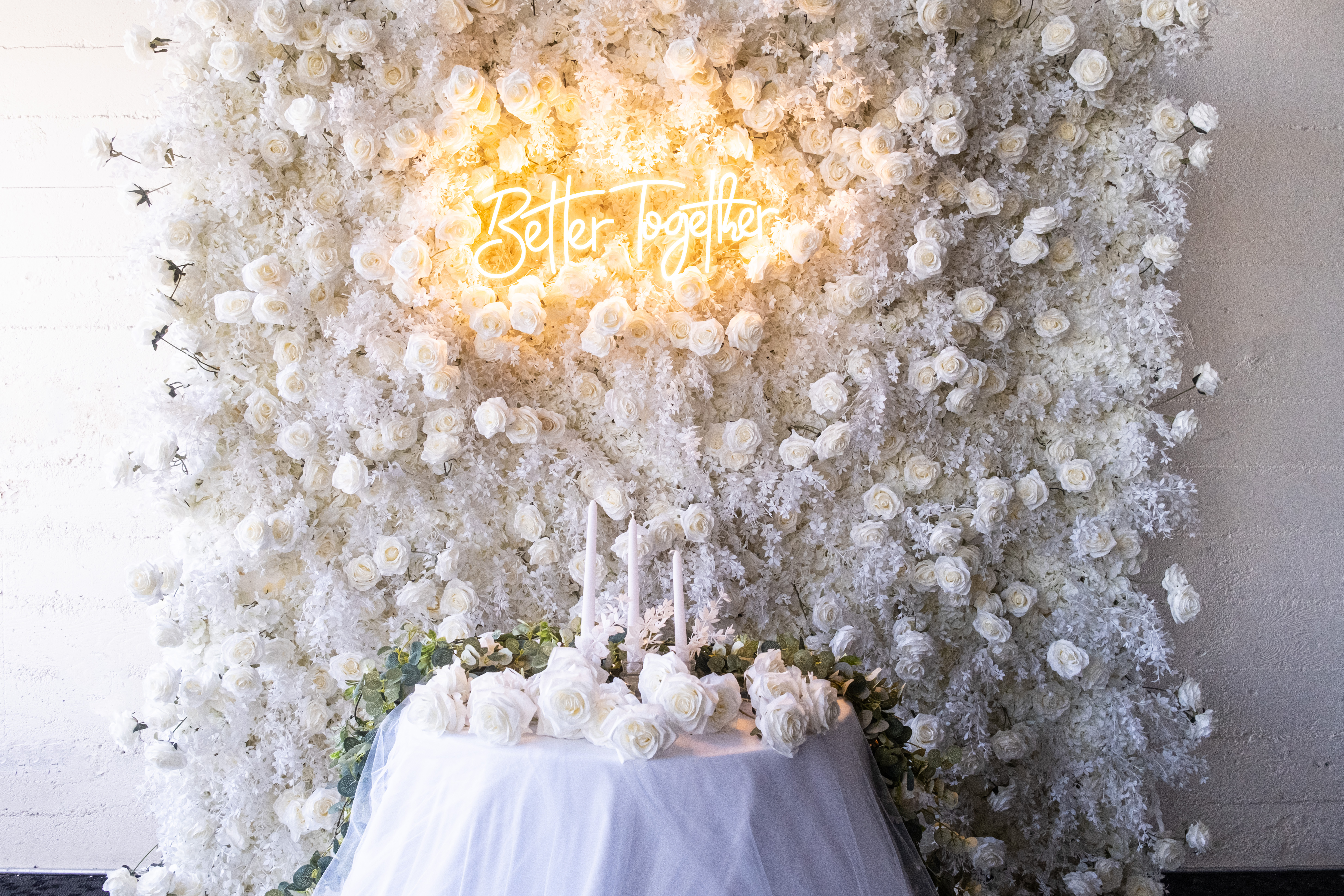 White Flower Wall